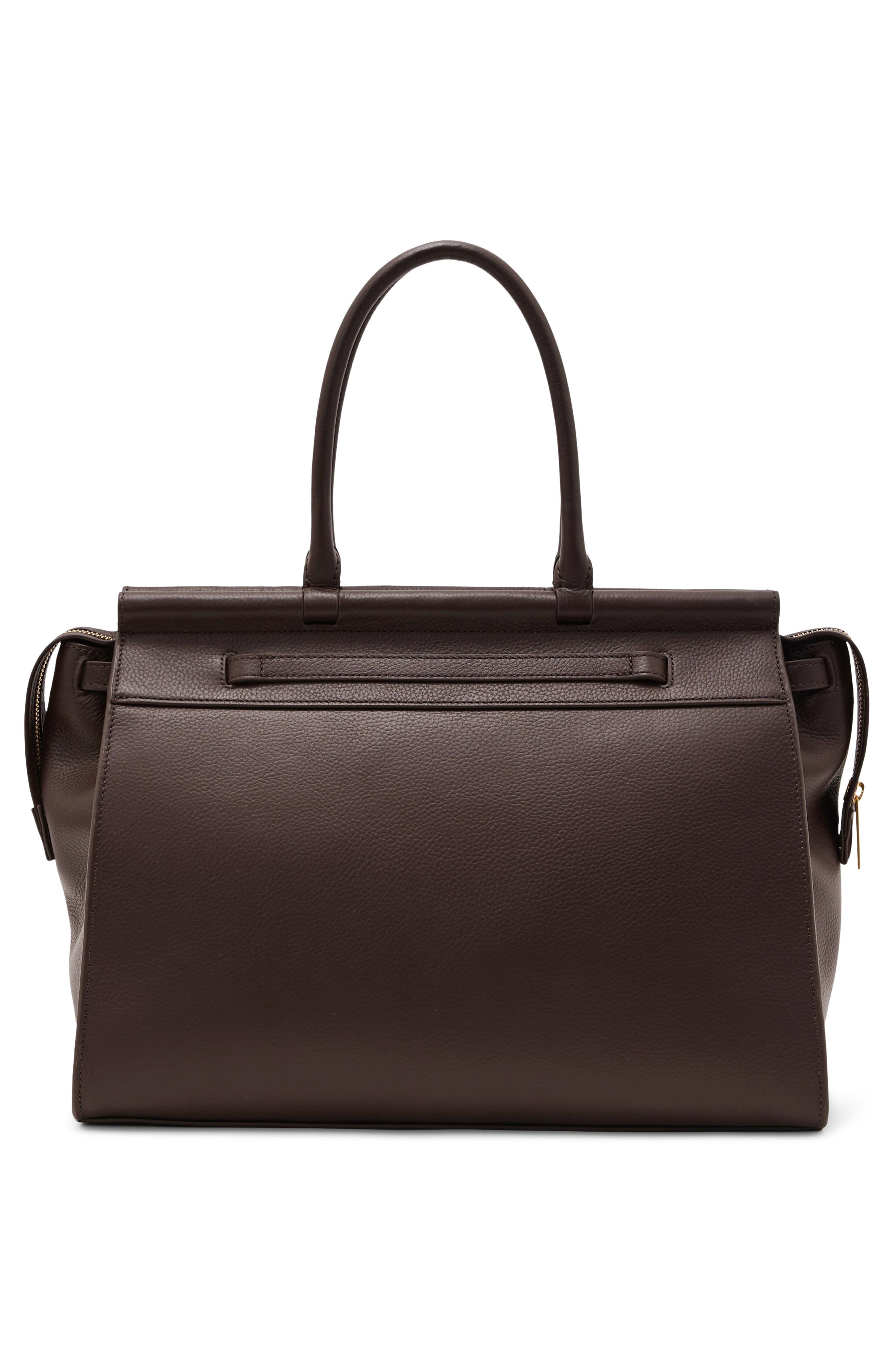 Reiss Ember Leather Structured Work Tote (Women) | Nordstrom