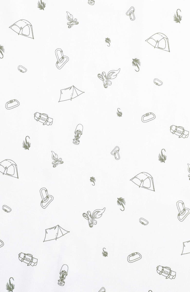 Eddie Bauer Camp 200 Thread Count Cotton Percale Queen Sheet Set, Alternate, color, Dark Green