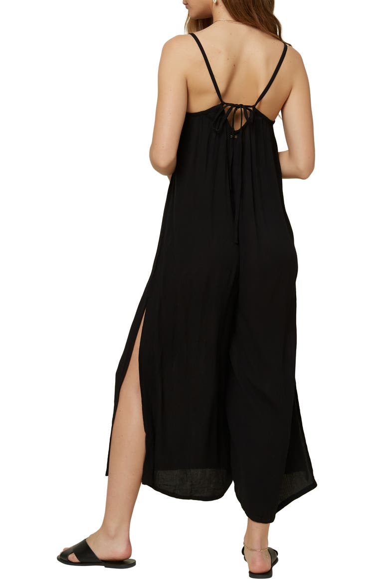 Pasito Cover-Up Jumpsuit, Alternate, color, BLACK