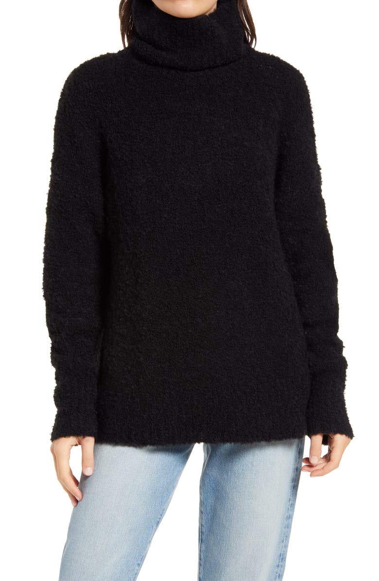 Treasure & Bond Bouclé Funnel Neck Pullover, Main, color,