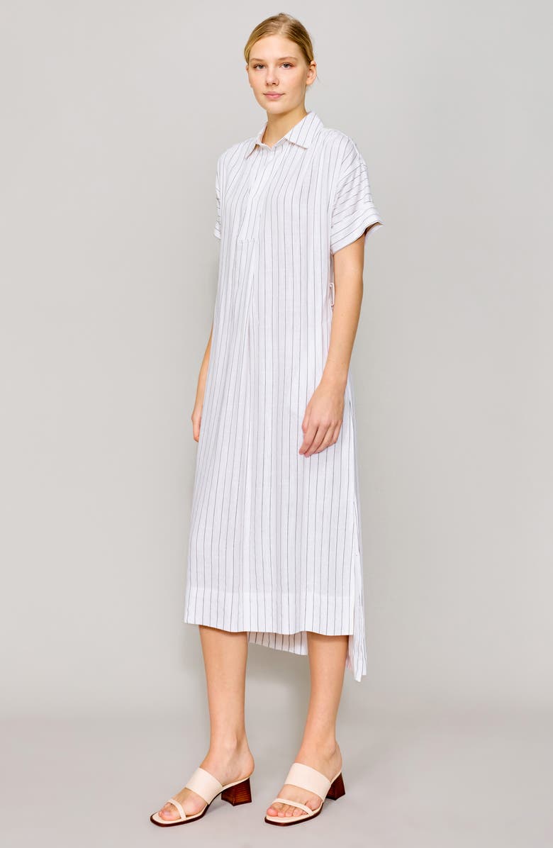 MELLODAY Stripe Belted Shirtdress, Alternate, color,