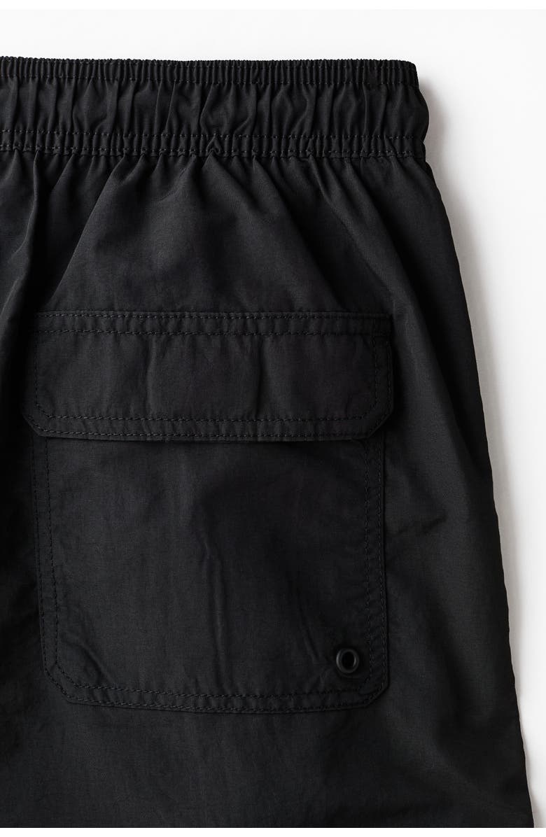 H&M Long Swim Shorts, Alternate, color, Black