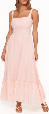 Petal & Pup Jenner Eyelet Sleeveless Maxi Dress