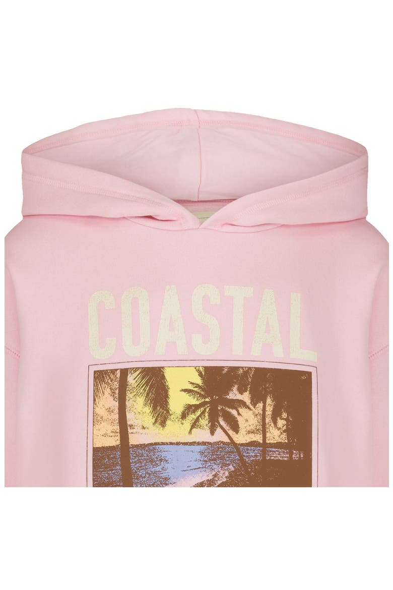 Kids' Coastal Paradise Hoodie, Alternate, color, ROSEATE
