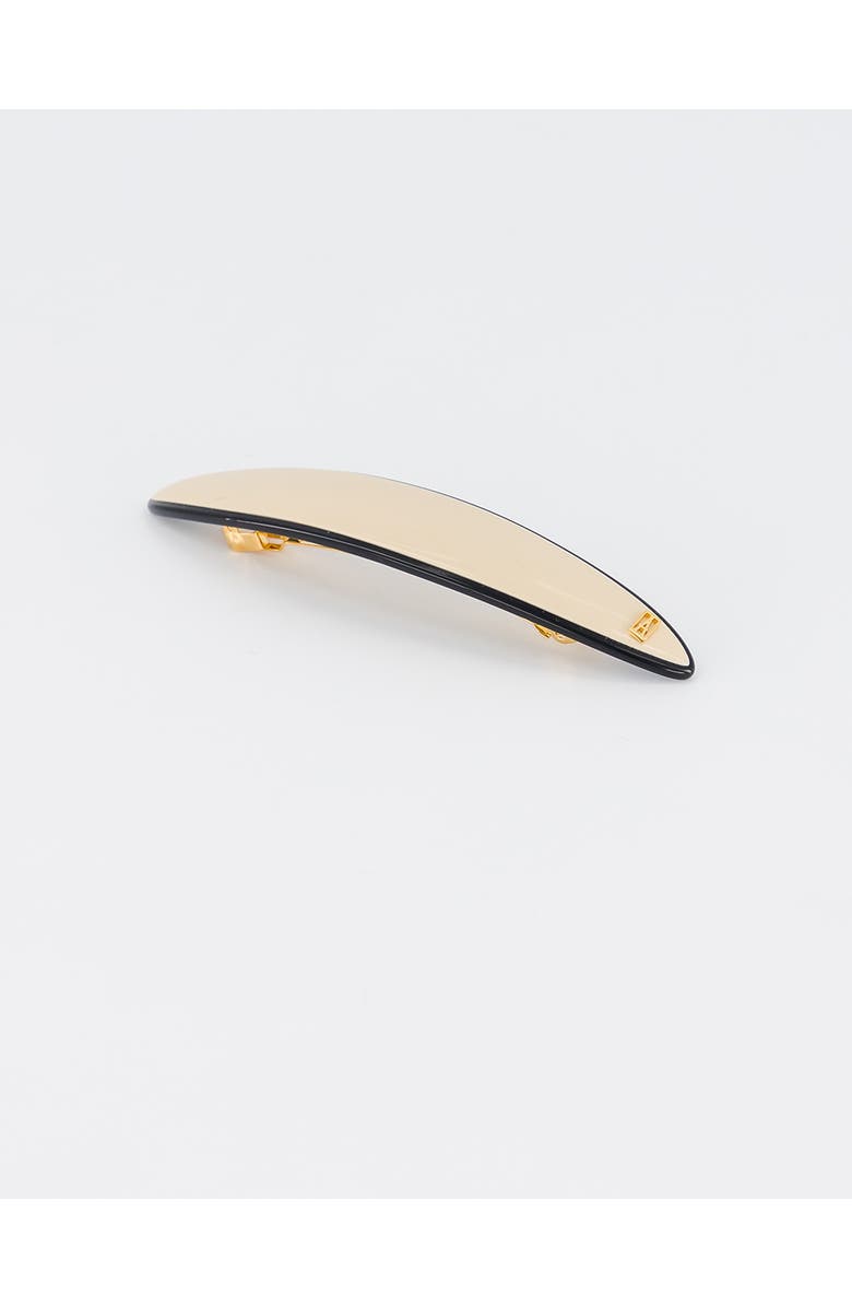 Alexandre de Paris Acetate Panama Barette, Alternate, color, Beige