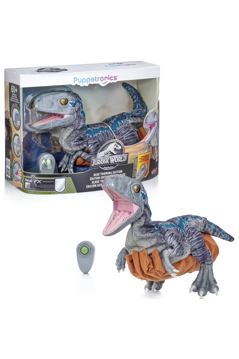 Jurassic World Blue Training Edition Puppetronic by RealFX, Ages 8+, Main, color, Multicolored