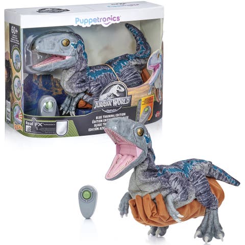 Jurassic World Blue Training Edition Puppetronic by RealFX, Ages 8+
