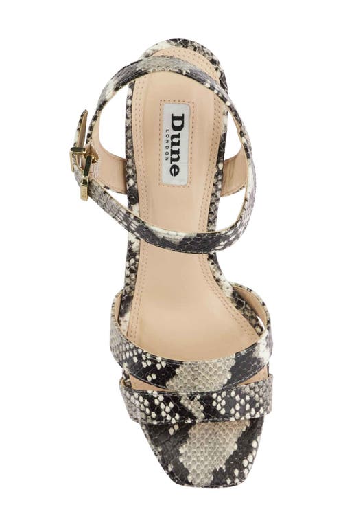 Dune London Molten Platform Sandal In Brown