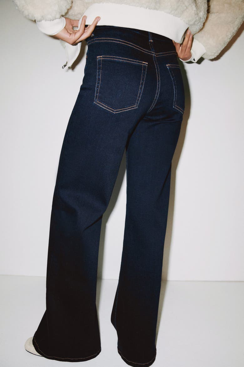 Wide High Jeans, Alternate, color, Dark blue