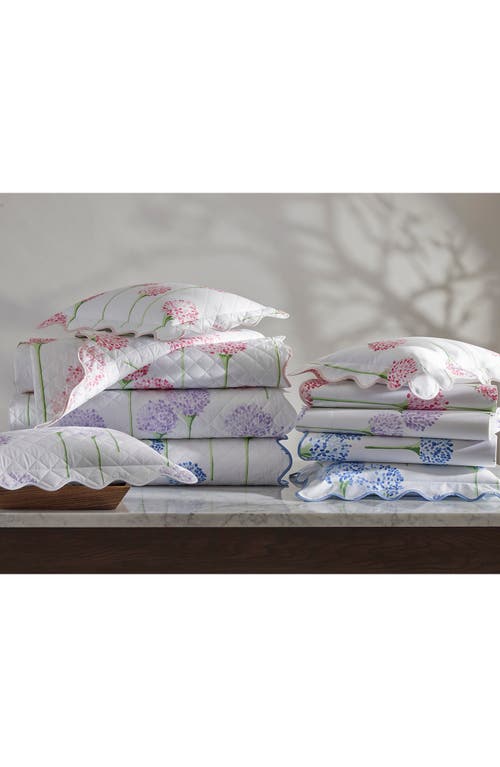 Matouk Floral Cotton Percale Quilt In Peony