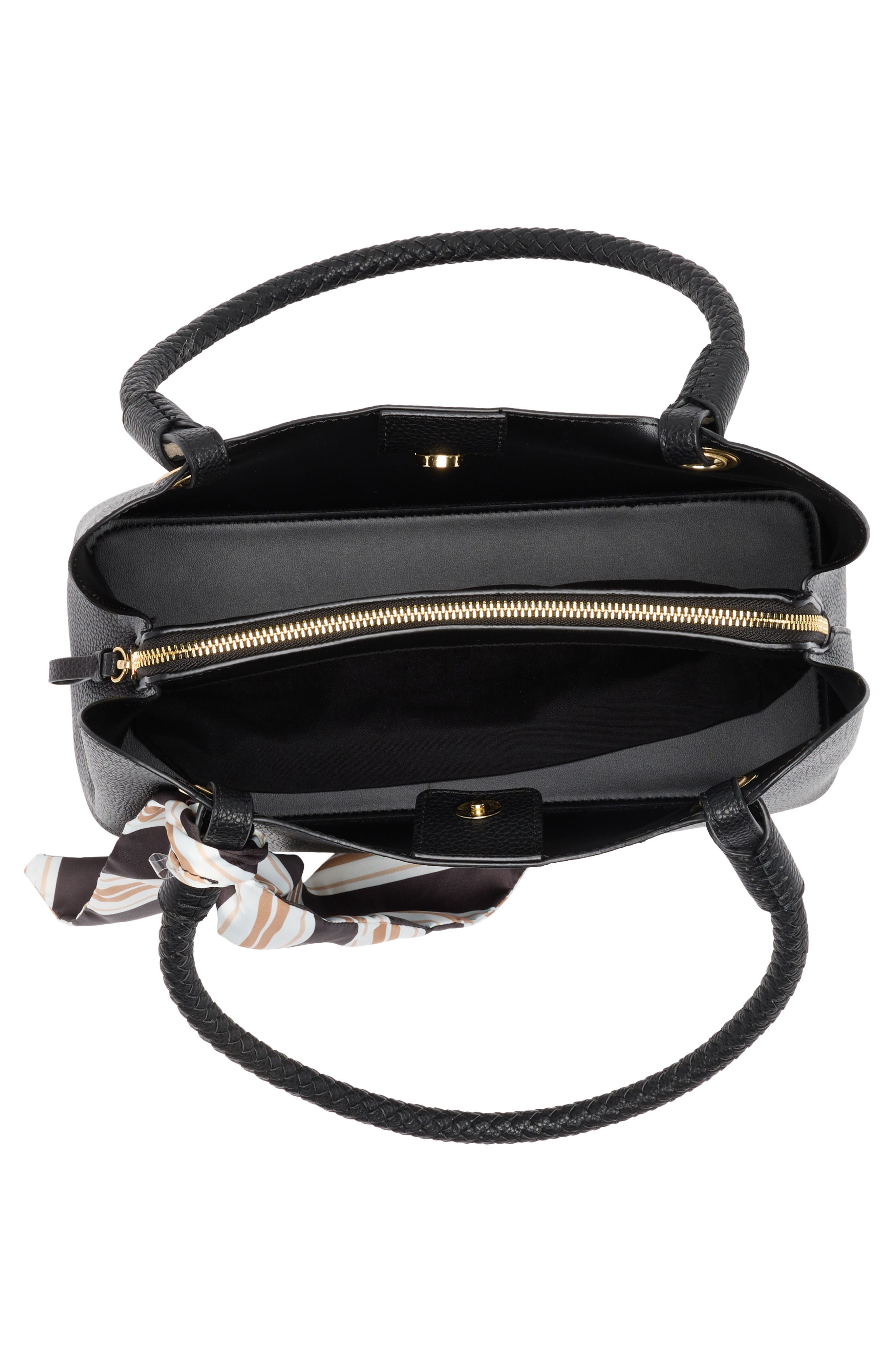 Nanette Lepore Sybil Braided Handle Shoulder Bag, Alternate, color, 