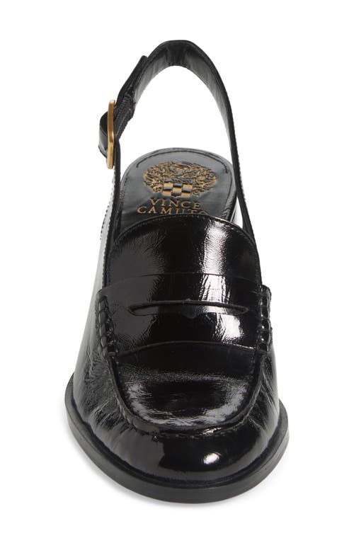 Vince Camuto Gemma Suede Loafer Pump In Jet Black