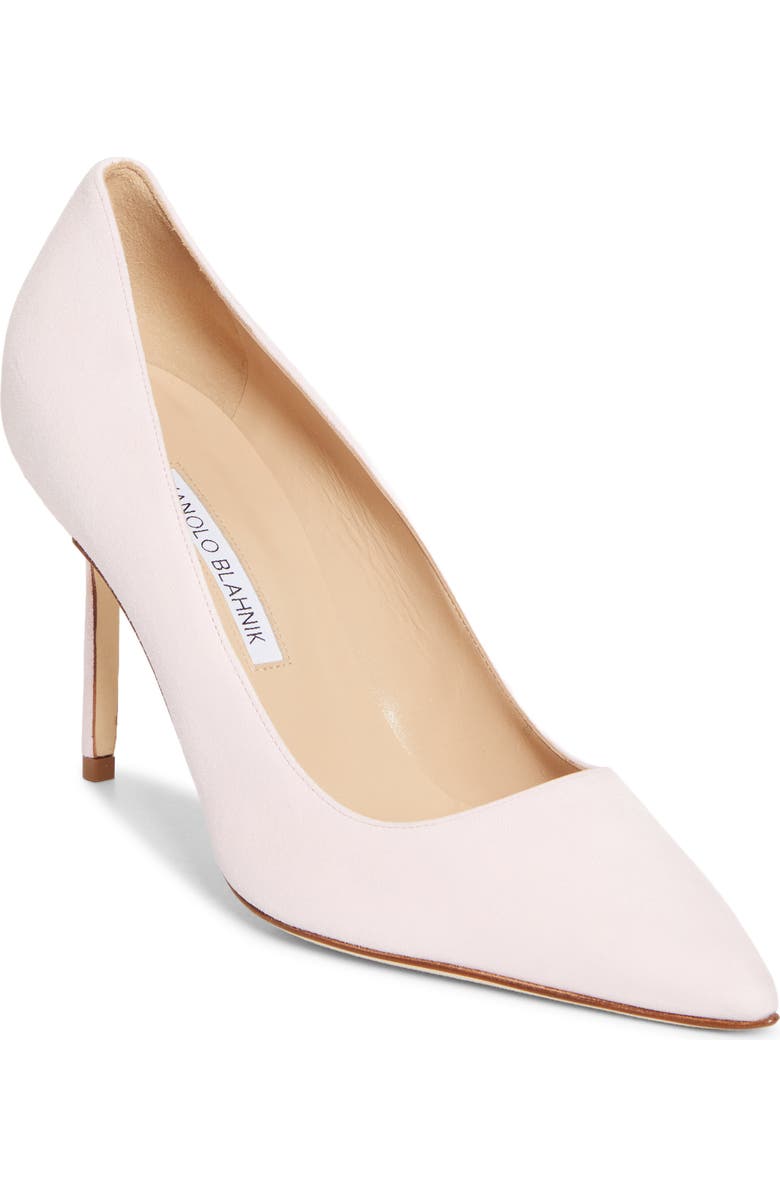 Manolo Blahnik BB Pointed Toe Pump, Main, color, Light Pink