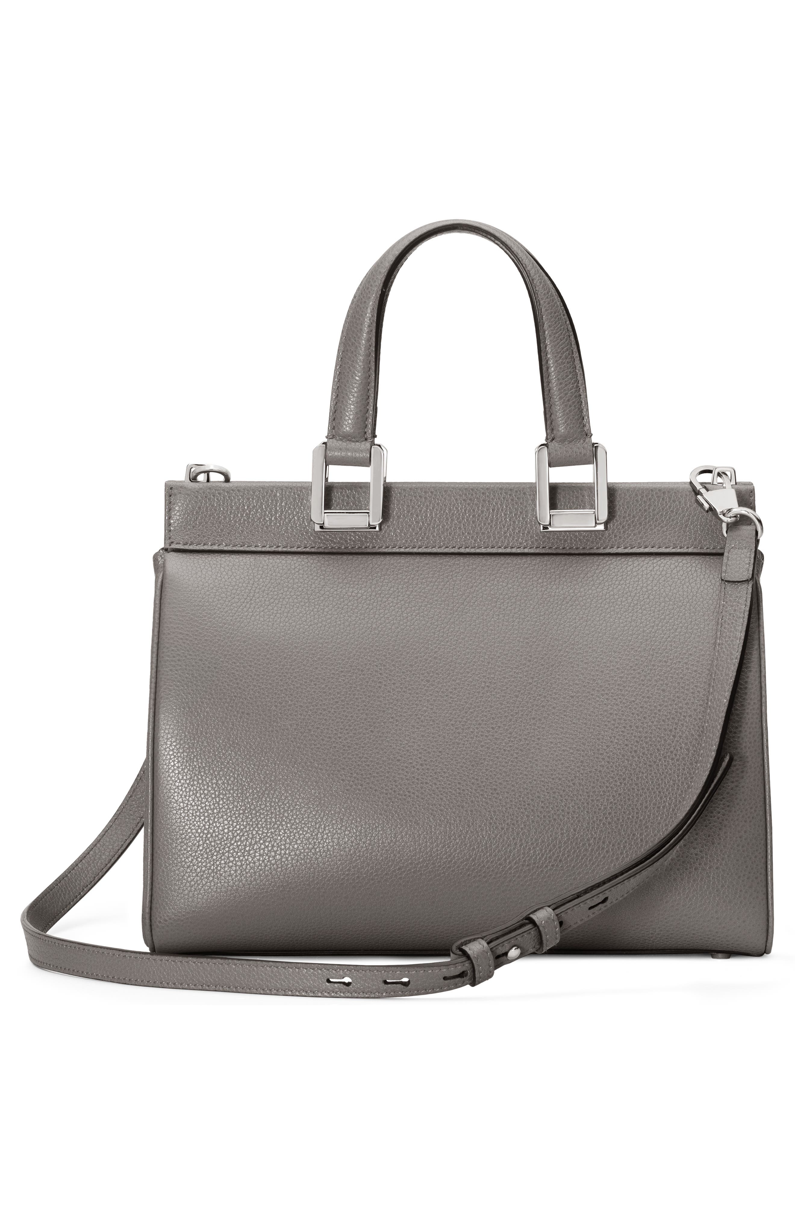 Gucci SmallLeather Satchel, Alternate, color, 