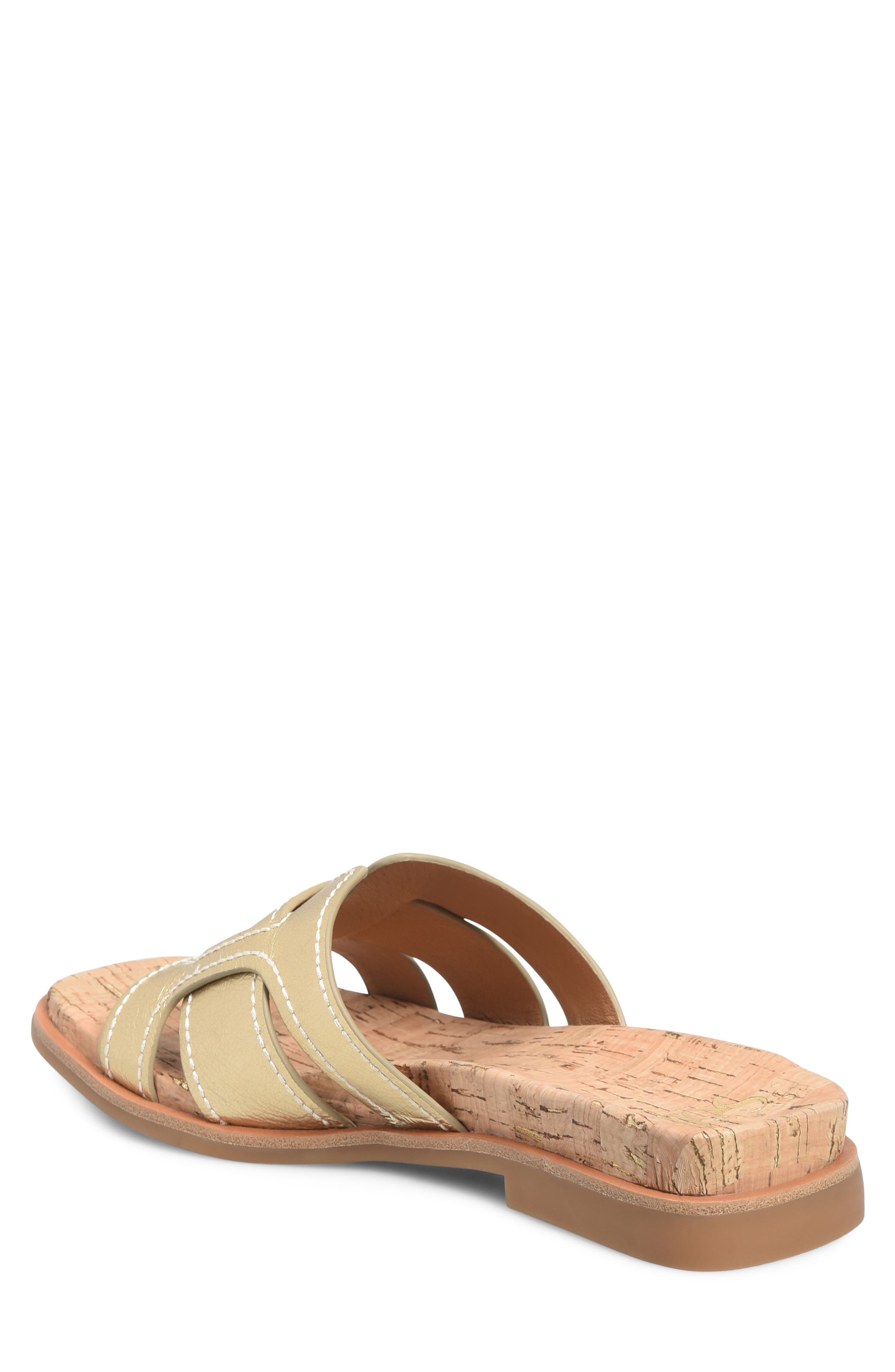 Rachel Slide Sandal, Alternate, color, GOLD