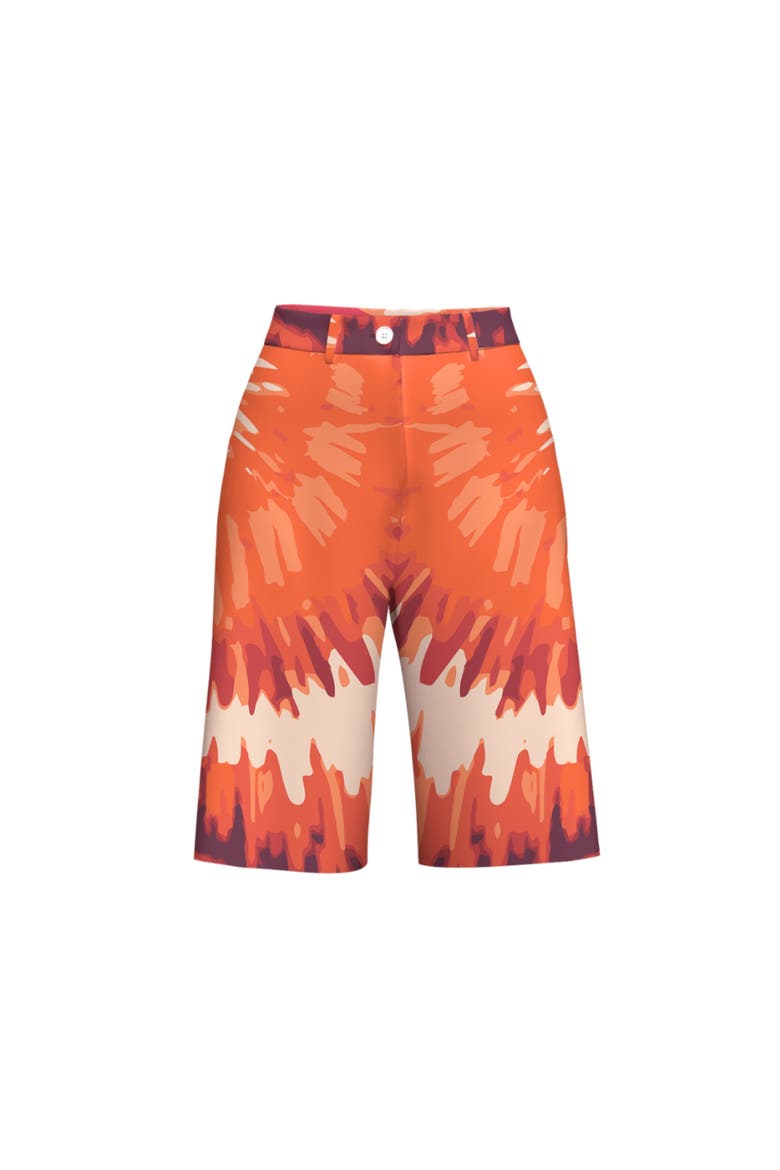 Jeyna Bermuda Shorts Magma, Alternate, color, Magma Orange