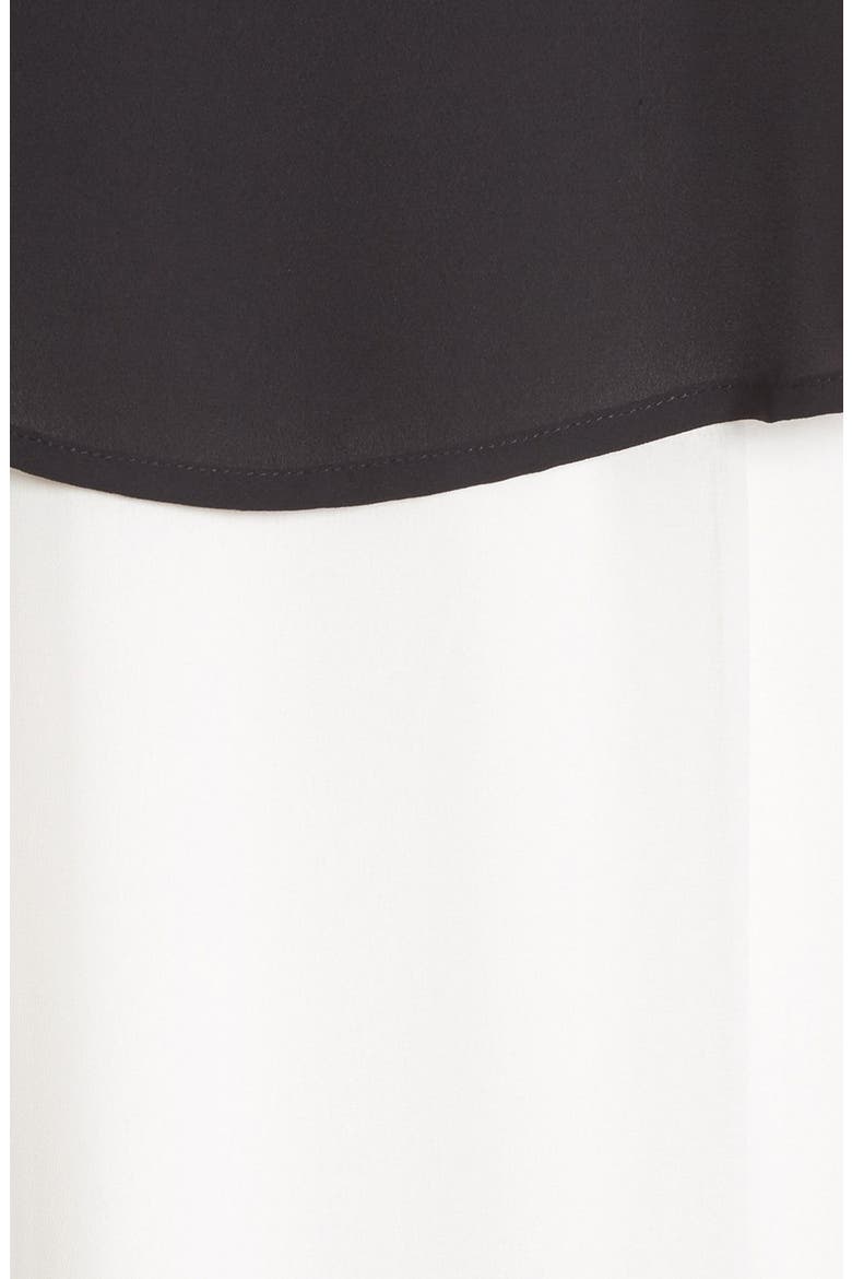 Strapless Popover Maxi Dress, Alternate, color, EGGSHELL/ BLACK