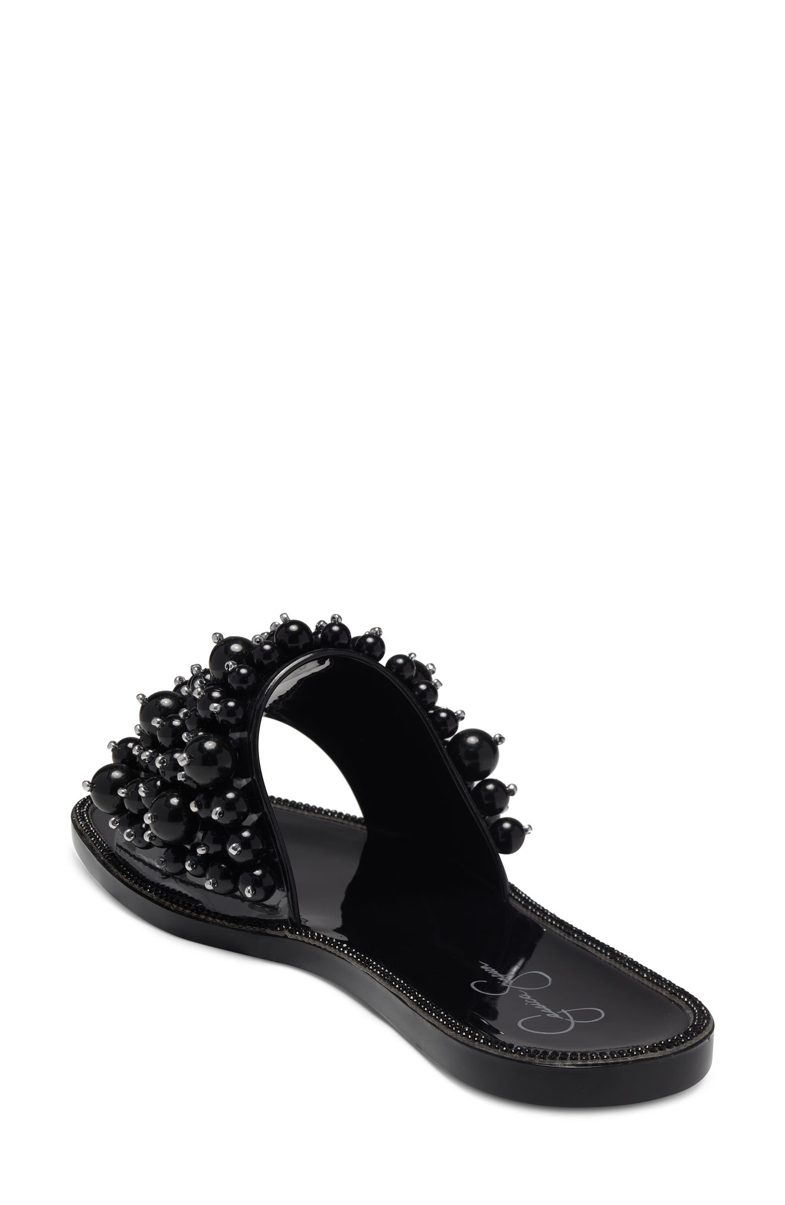 Jessica Simpson Kassime Crystal Embellished Jelly Slide Sandal, Alternate, color, 