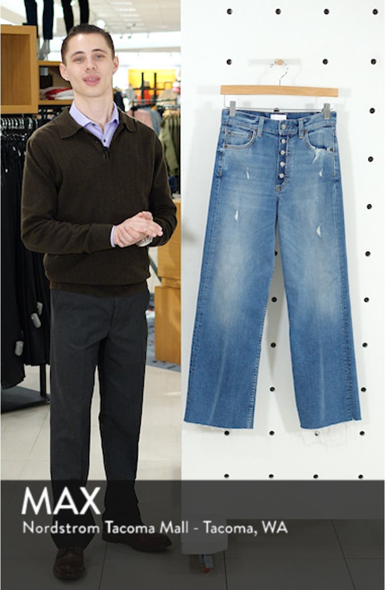 The Mikey High Waist Ankle Straight Leg Jeans, sales video thumbnail