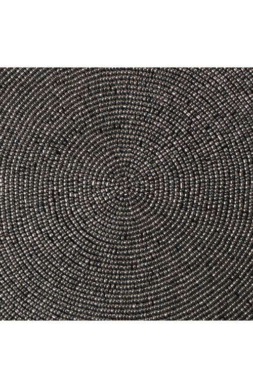 Tiramisu Jewel Beaded Placemat In Gunmetal