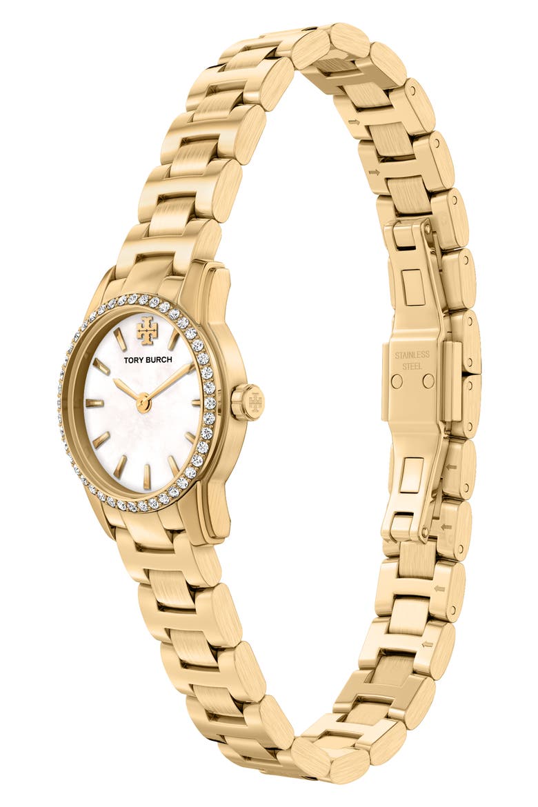 Mini Miller Pave Bracelet Watch, Alternate, color, GOLD