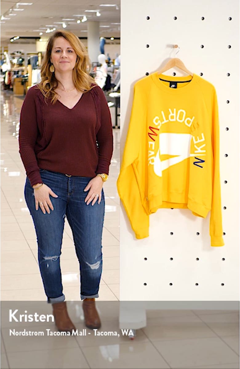 Embroidered Crewneck Sweatshirt, sales video thumbnail