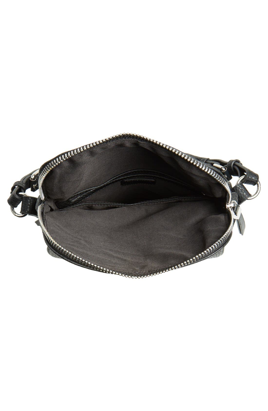Foldover Shoulder Bag, Alternate, color, BLACK