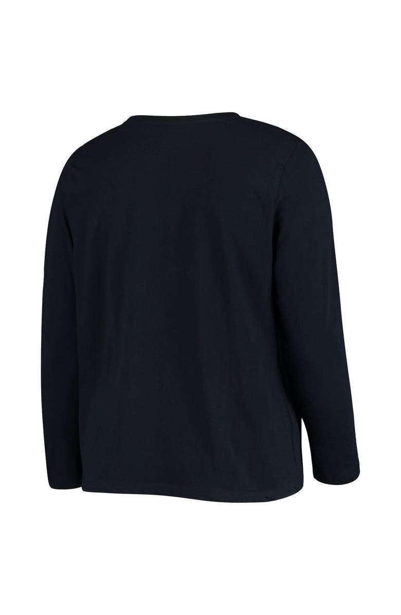 FANATICS Women's Fanatics Branded College Navy Seattle Seahawks Plus Size Primary Logo Long Sleeve T-Shirt, Alternate, color, 