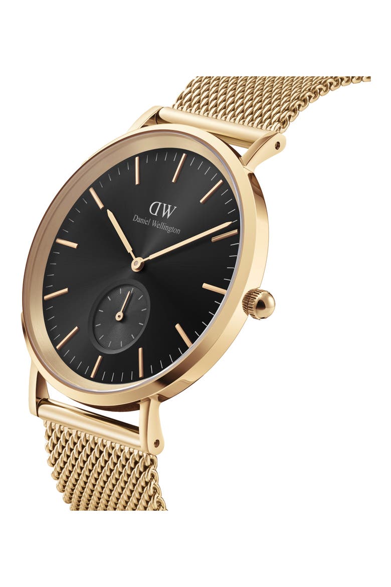 Classic Multi Eye Mesh Strap Watch, 40mm, Alternate, color, GOLD