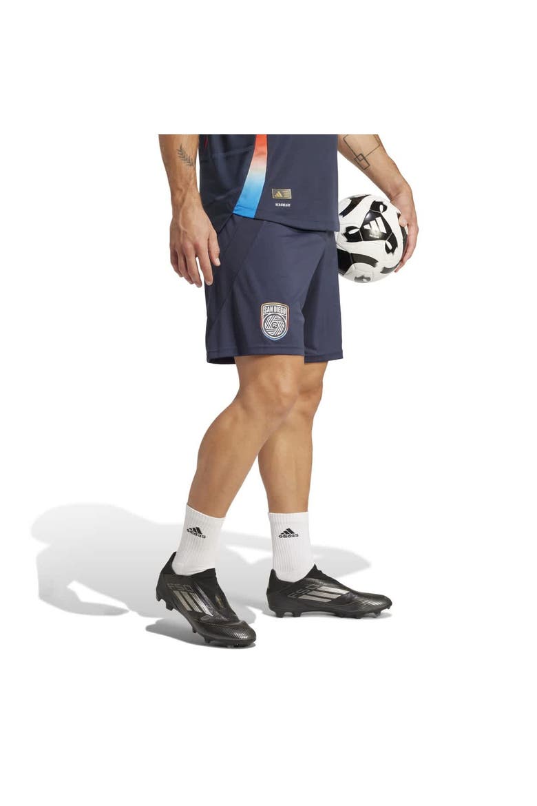 Men's adidas Navy San Diego FC 2025 State of Flow Authentic Shorts, Alternate, color, Navy