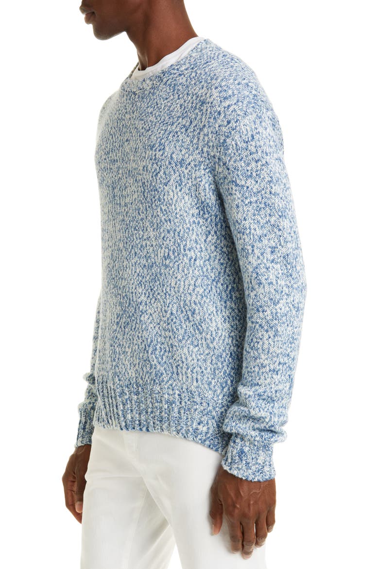 Mélange Silk & Linen Crewneck Sweater, Alternate, color, LIGHT BLUE