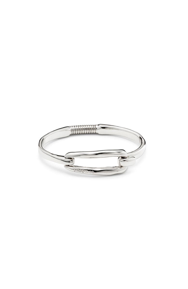 UNODE50 Anchor Buckle Bangle, Main, color, Silver