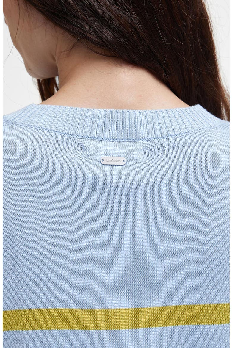 Bronya Stripe Cotton Blend Sweater, Alternate, color, BREEZE BLUE