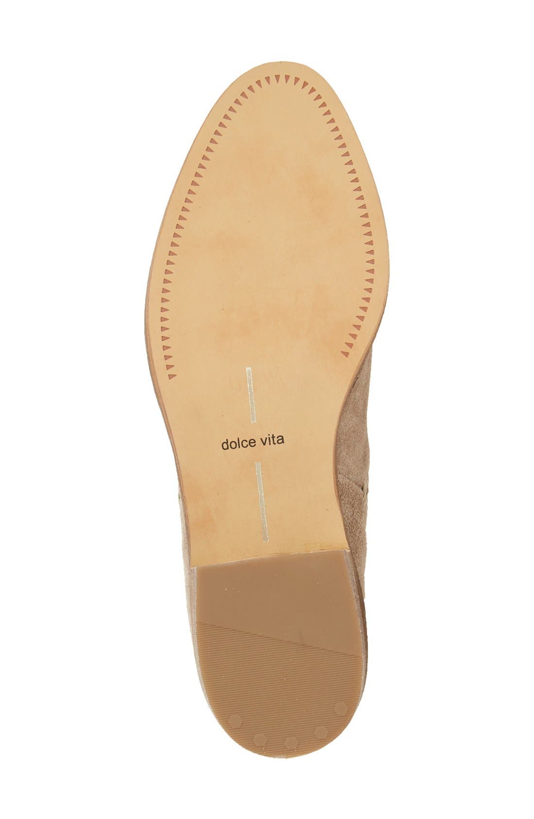 'Tessey' Bootie, Alternate, color, DARK TAUPE SUEDE