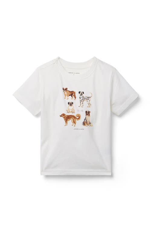 Janie And Jack Dog Friends Tee In White