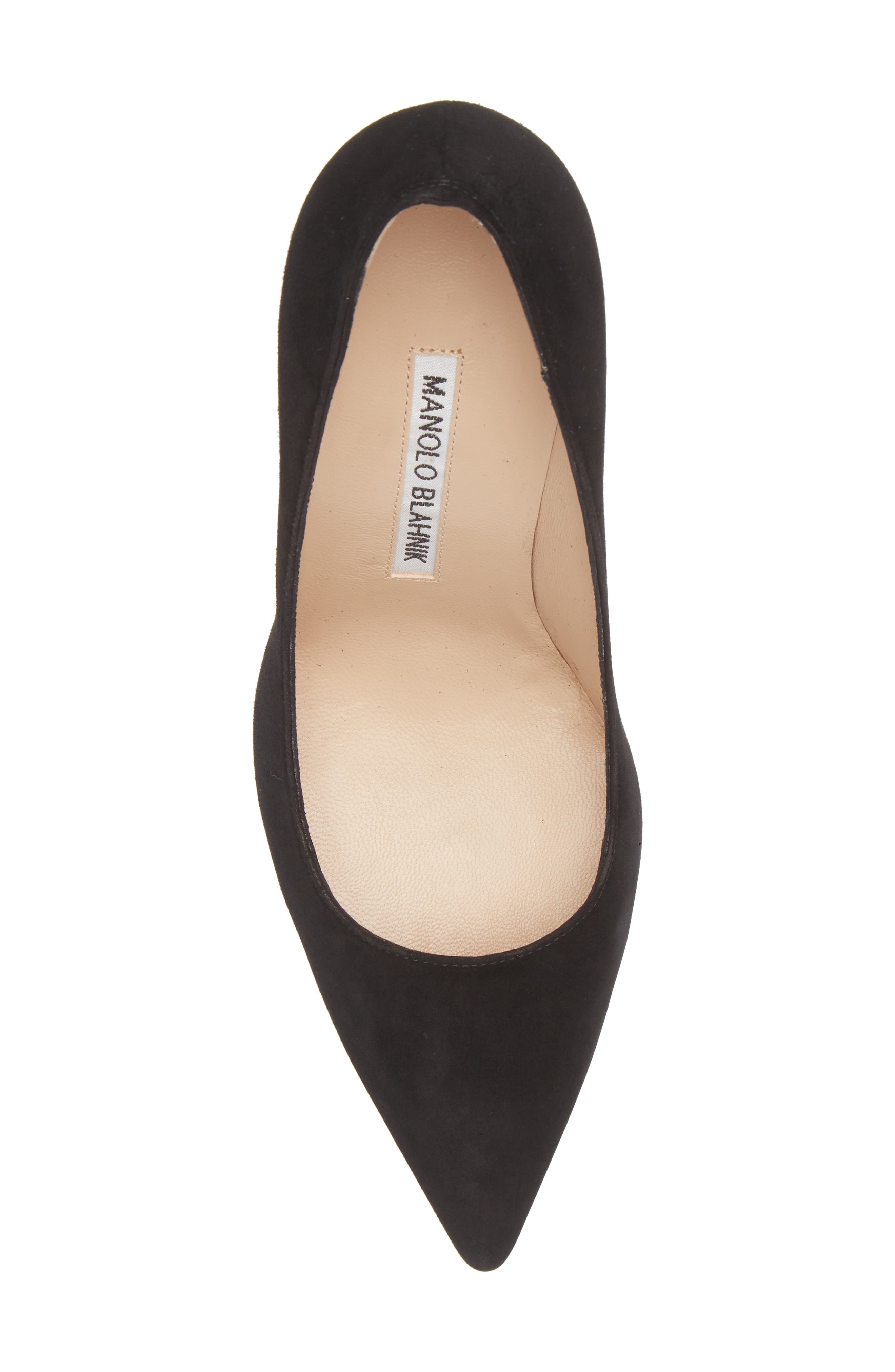 Manolo Blahnik BB Pointed Toe Pump, Alternate, color, Black