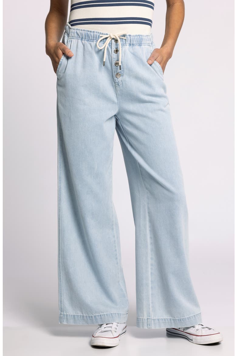 Norman Denim Drawstring Pants, Main, color, ISLA WASH