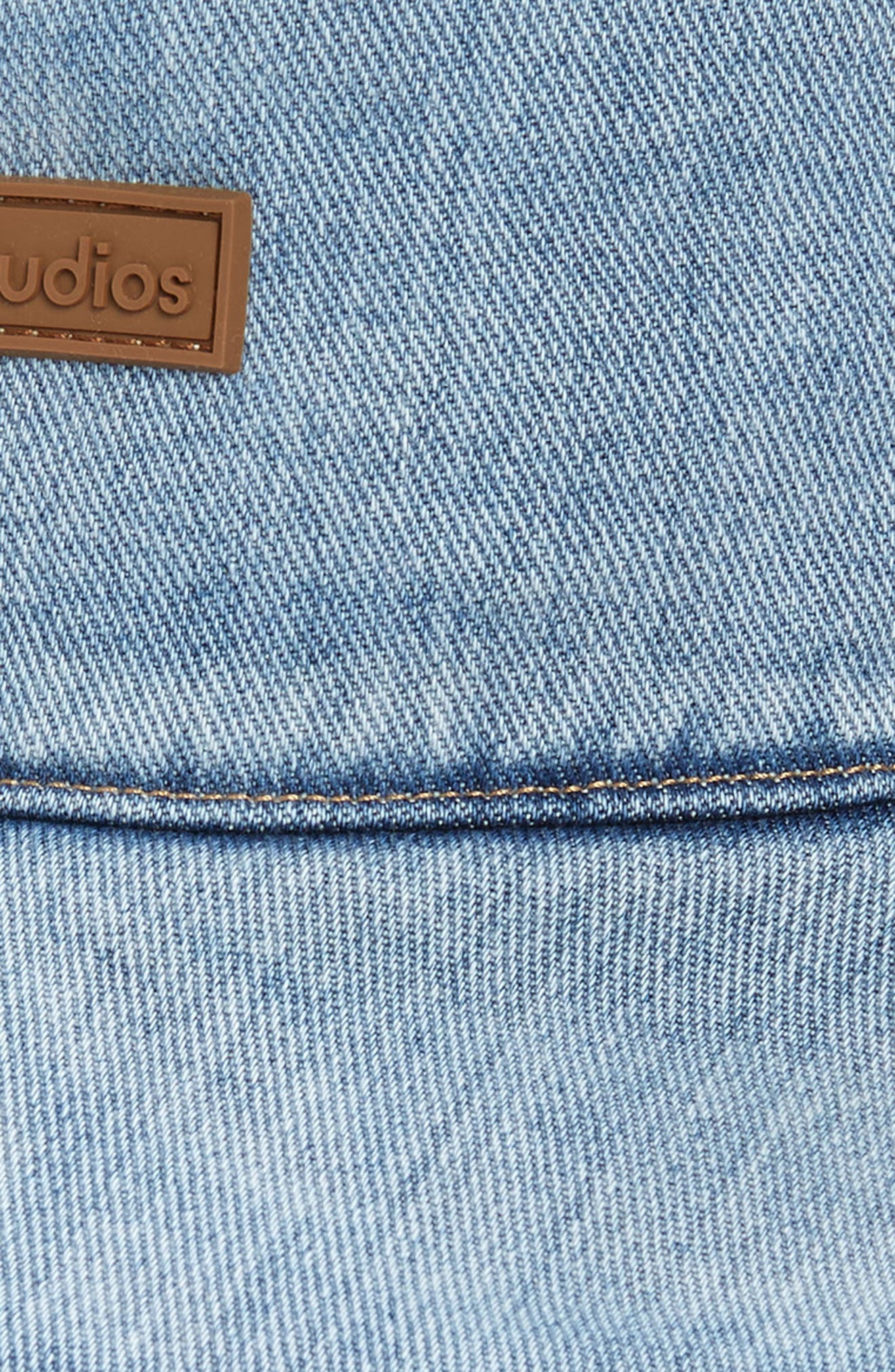 Acne Studios Brimmo Padded Logo Patch Denim Bucket Hat (Women) | Nordstrom
