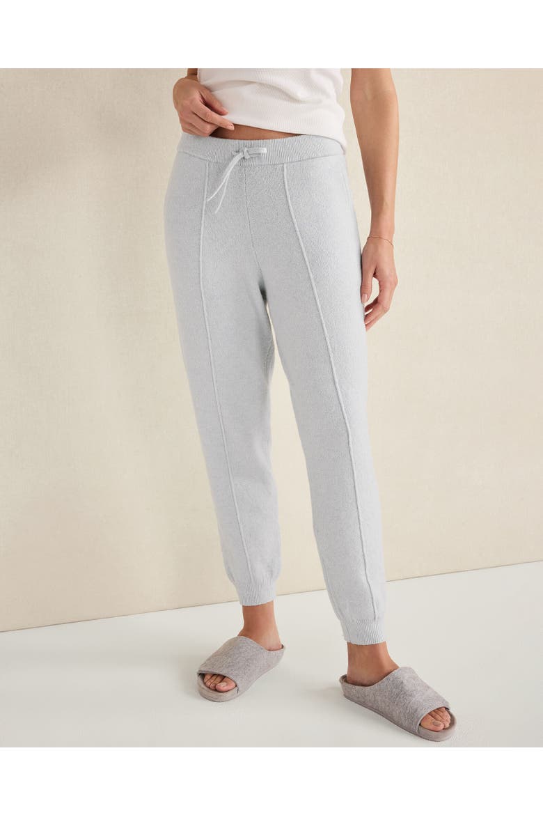 Organic Cotton Blend Pintuck Joggers, Main, color, Glacier Frost