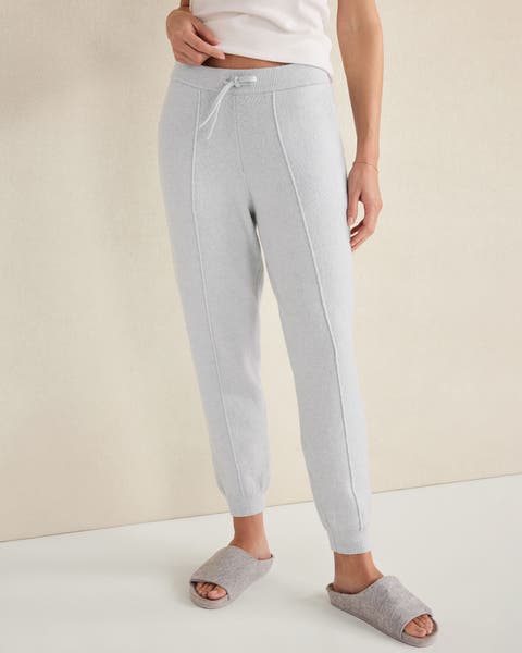 Organic Cotton Blend Pintuck Joggers