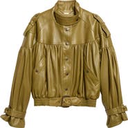 Chloé Crop Plongé Leather Jacket