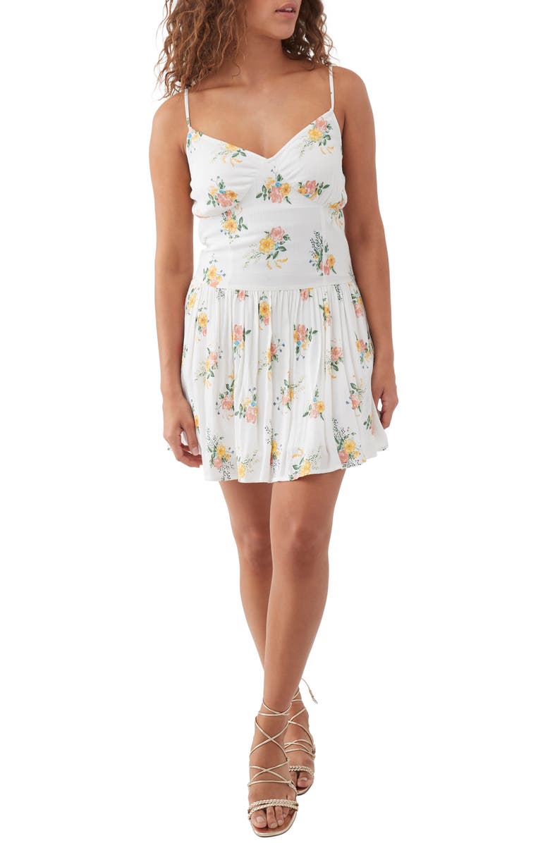 O'Neill Slade Floral Print Minidress, Main, color, 