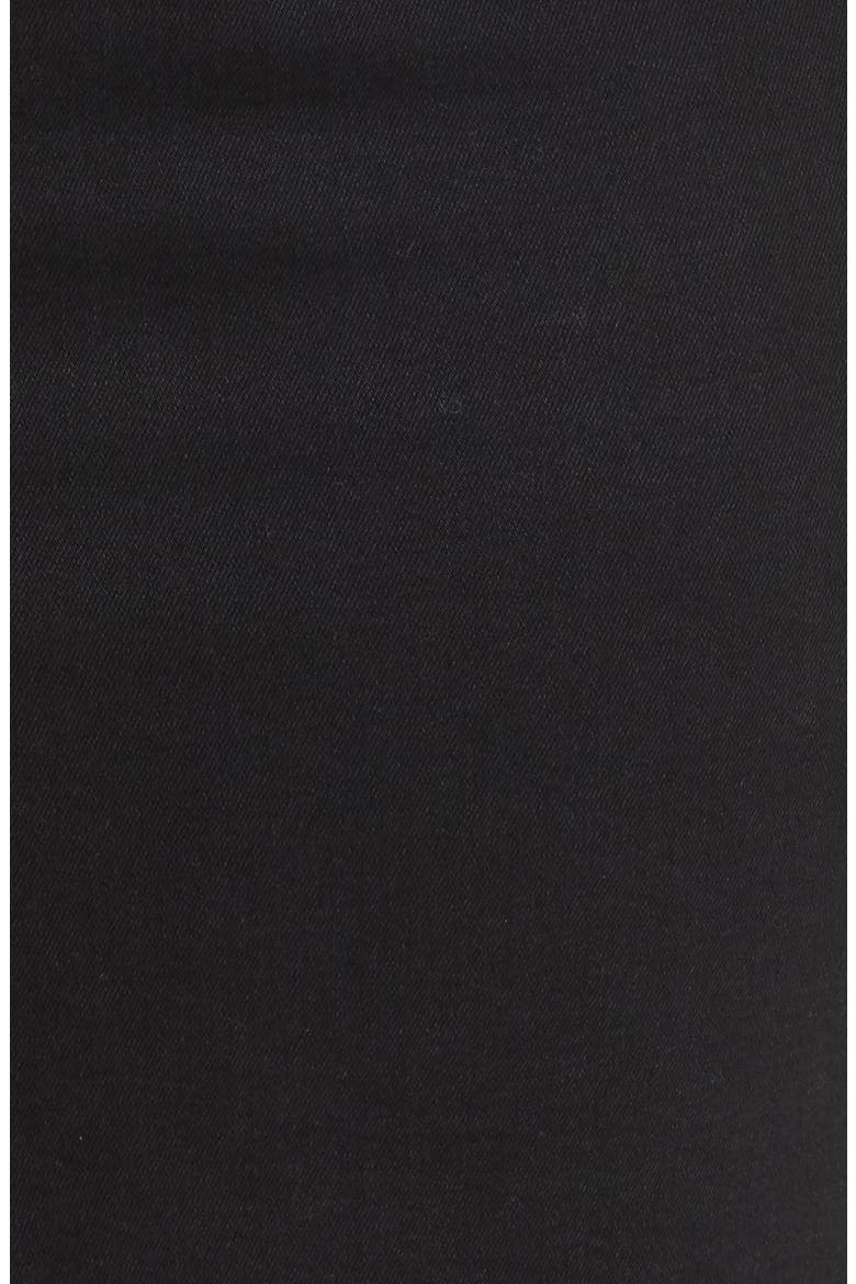 Canoa Asymmetrical Denim Skirt, Alternate, color, BLACK 2