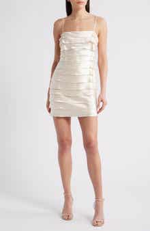 Acler Rigs Tiered Satin Minidress