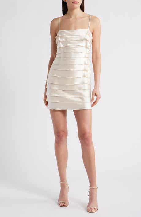 Acler Rigs Tiered Satin Minidress