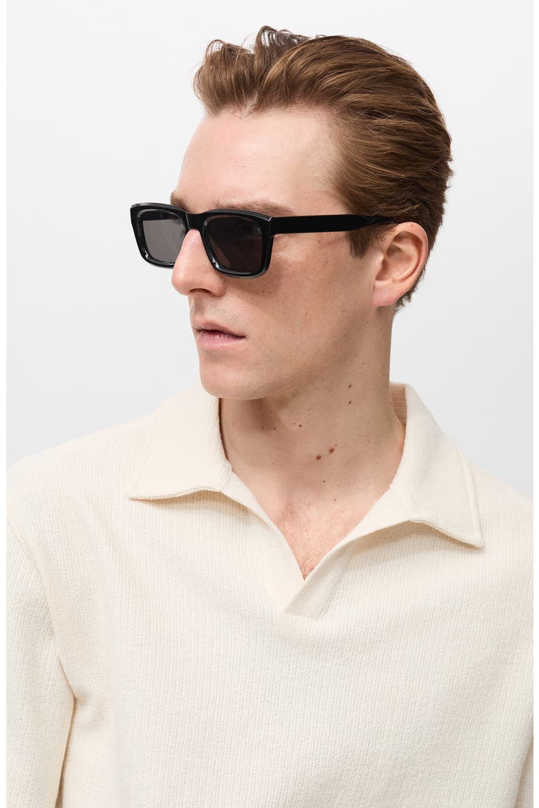 Johnny Collar Textured Cotton Blend Polo, Alternate, color, ECRU