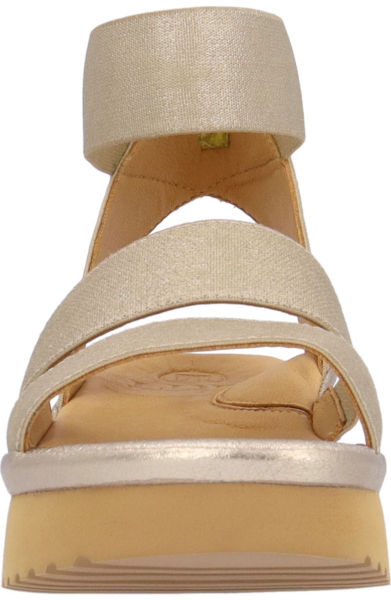 L'Amour des Pieds Avaleena Ankle Strap Sandal, Alternate, color, Gold