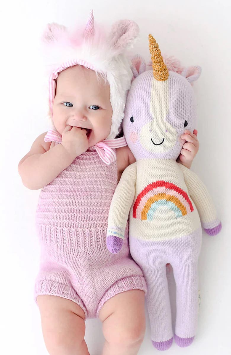 cuddle+kind Little Zoe the Unicorn Stuffed Animal, Alternate, color, Violet