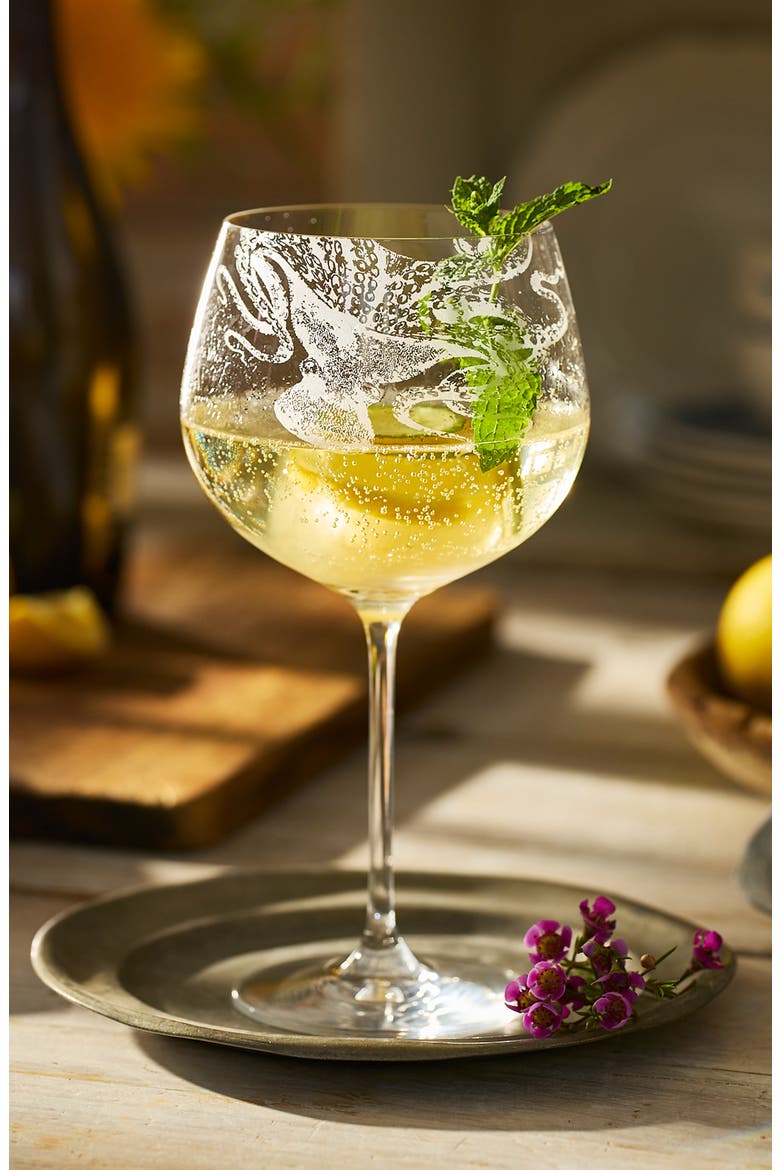 Lucy Gin and Tonic Glasses, Alternate, color, CLEAR