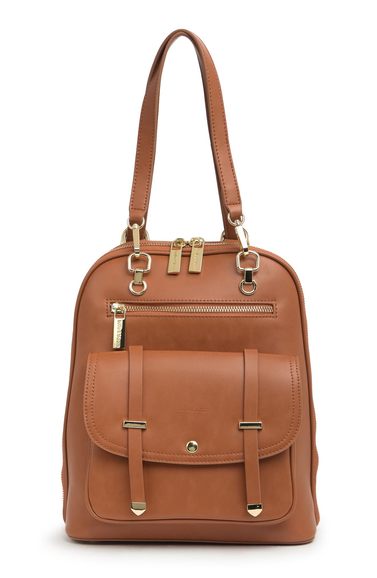 5th Ave Leather Backpack, Alternate, color, CAMEL
